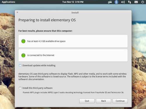 Beginning The Elementary OS Luna Install Process