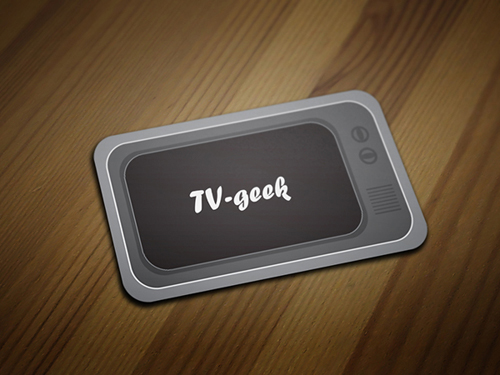 Television Business Card Template