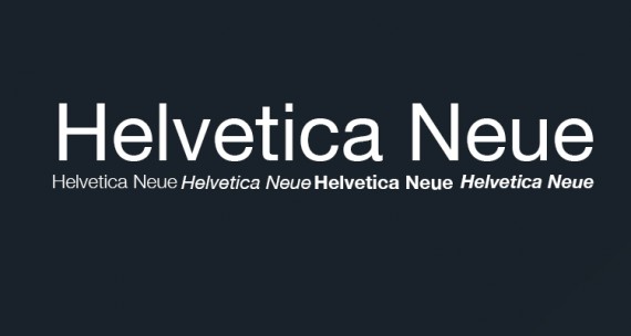 helvetica neue