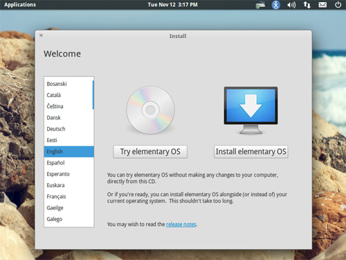 Try Or Install Elementary OS