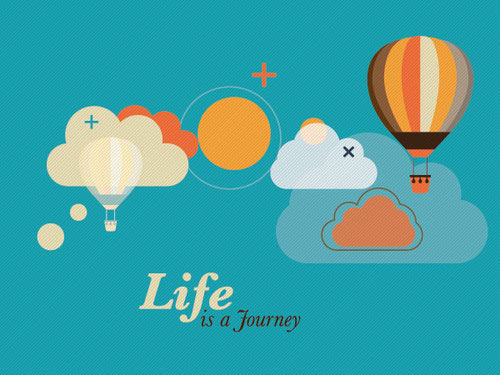 Life is a Journey Vector Graphic