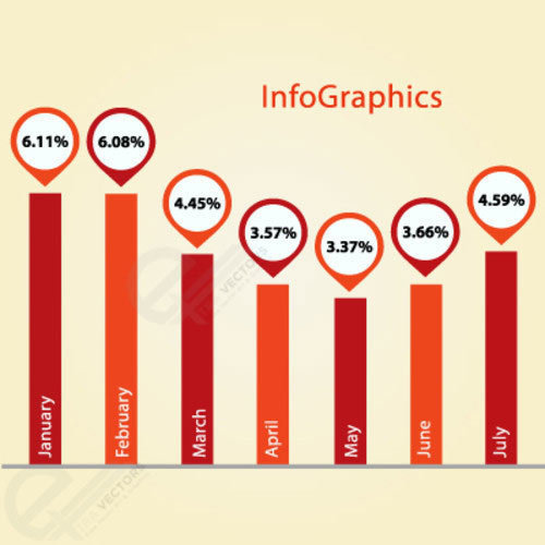 Analytics Graph Report Vector Illustration