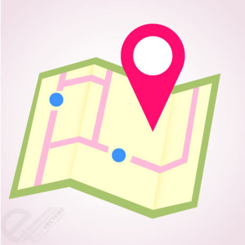 Free Vector Location Map