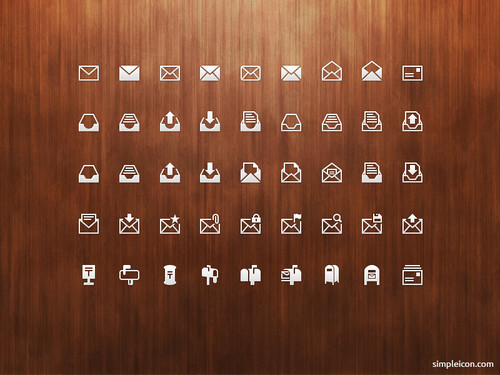 Mail PSD Icon Set