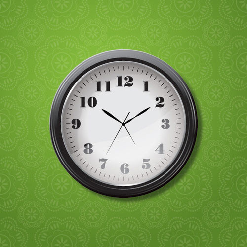 Clock Vector Graphic