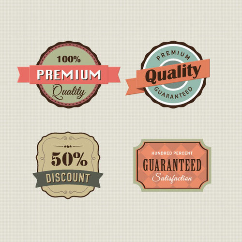 Vintage Labels Vector Graphic