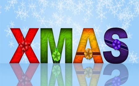 Wrapped Text Effect Christmas Photoshop Tutorials