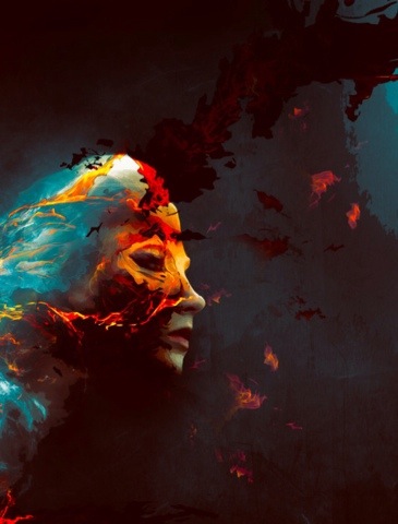 Create Colourful Fiery Portrait in Photoshop