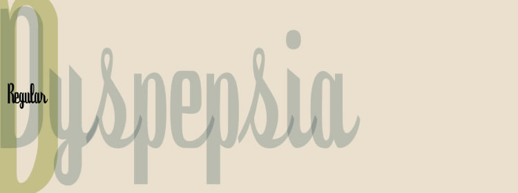 Dyspepsia free typeface