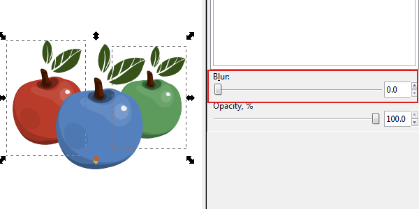 inkscape blur option