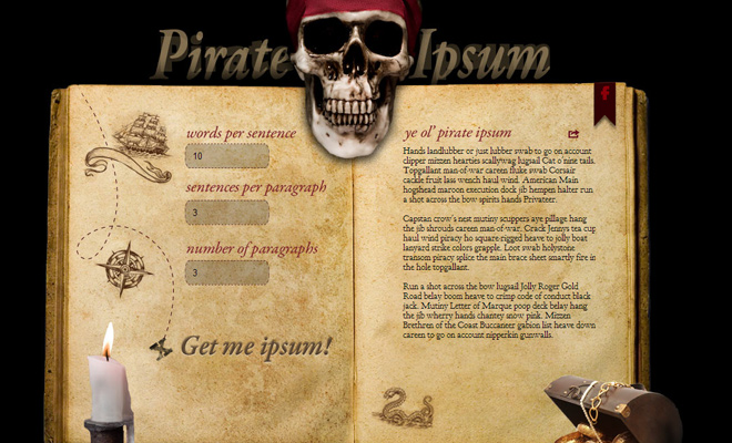 lorem ipsum generator pirate speech terms