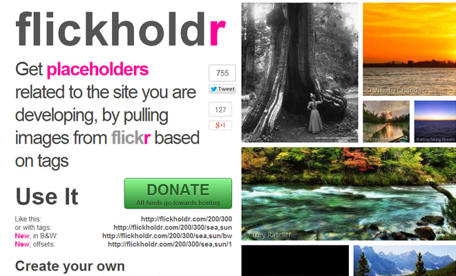 flickr holder flickholdr webapp generator images