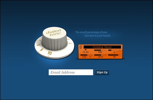 Dialed Tone page design