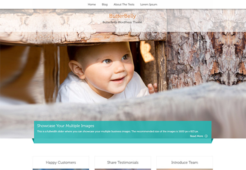 ButterBelly free wordpress theme