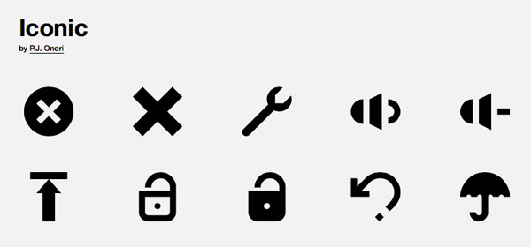 Screenshot of The Noun Project