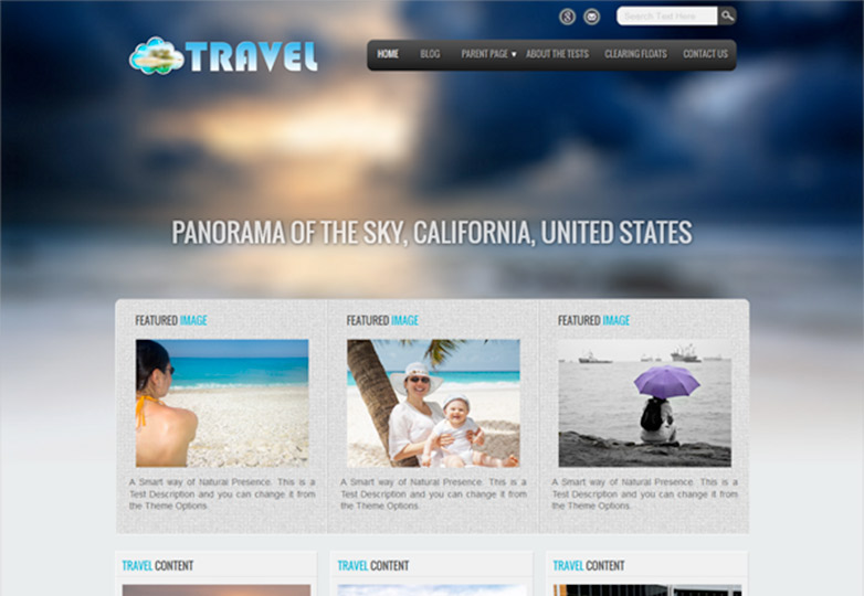 Travel Lite theme