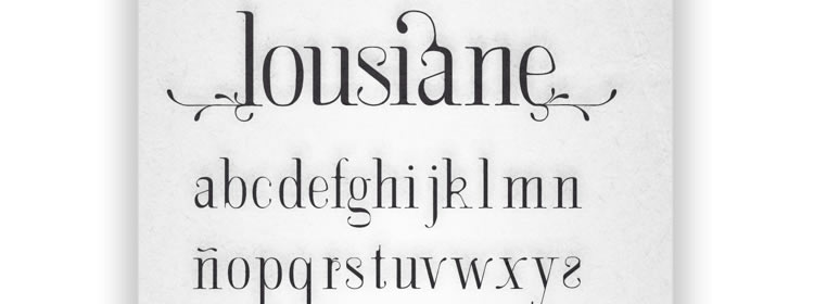 Lousiane free typeface