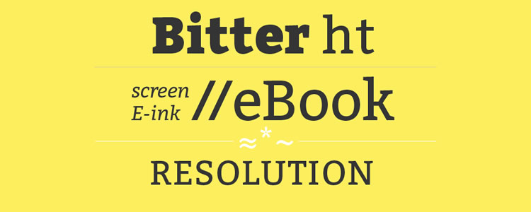 Bitterfont designed by Huerta Tipografica free typeface