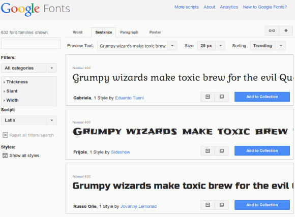 google fonts typography tools