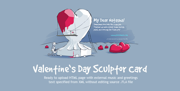 Valentine's Day Sculptor Card