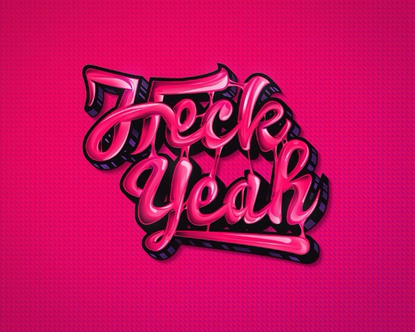 Create a High-Gloss, Bubble Gum Text Effect in Photoshop