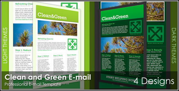 Clean and Green Effective Newsletter Template