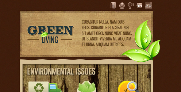 Green Environment Effective Newsletter Template