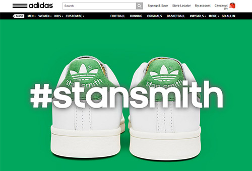 Engaging Website Inspiration - Adidas