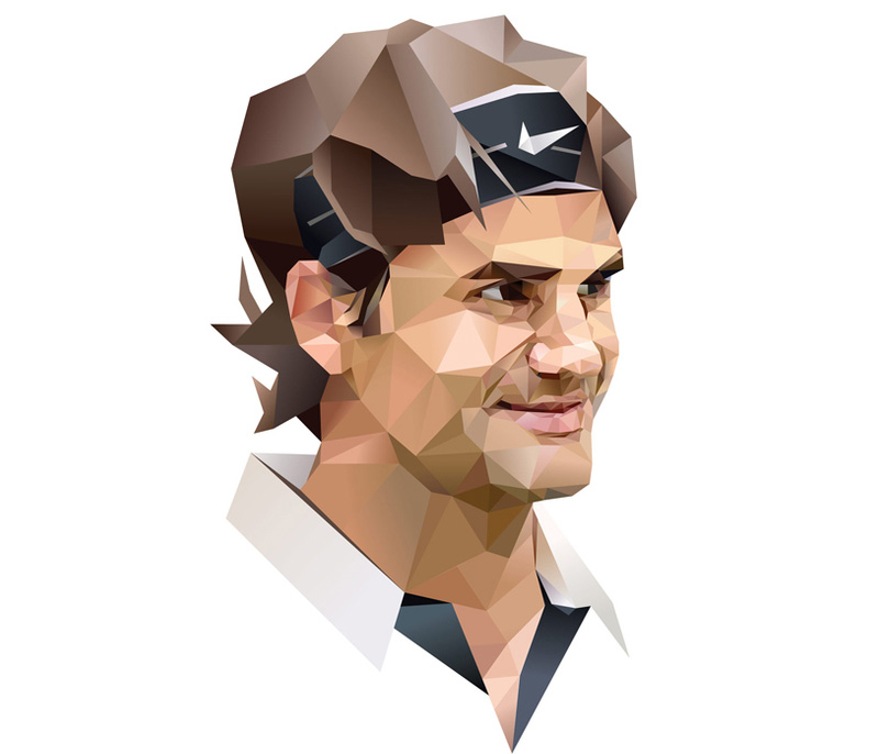 Portrait of Roger Federer