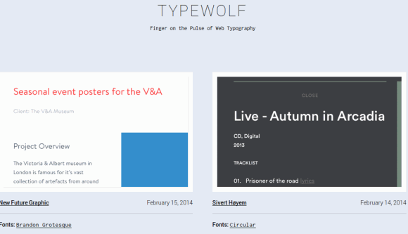 typewolf fonts typography tools