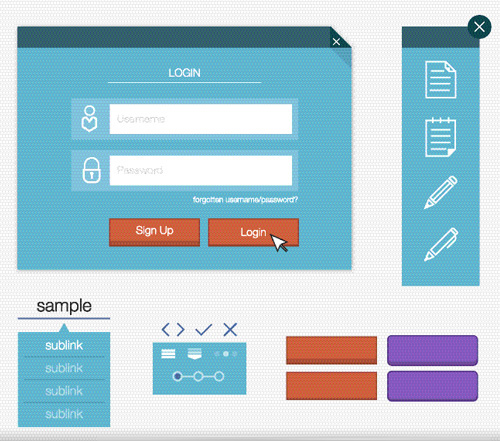 Simple Vector UI Kit