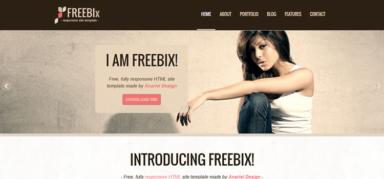  html css Responsive template web-design free