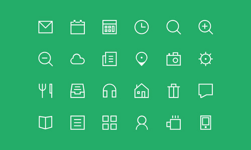 Thin Icon set