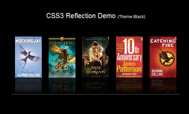 tutorial howto code css3 reflection effect