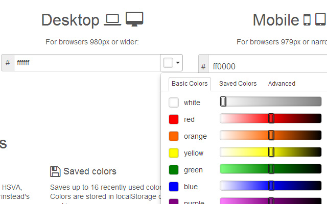 pick a color open source plugin jquery