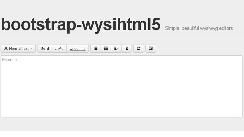 Bootstrap Wysihtml5