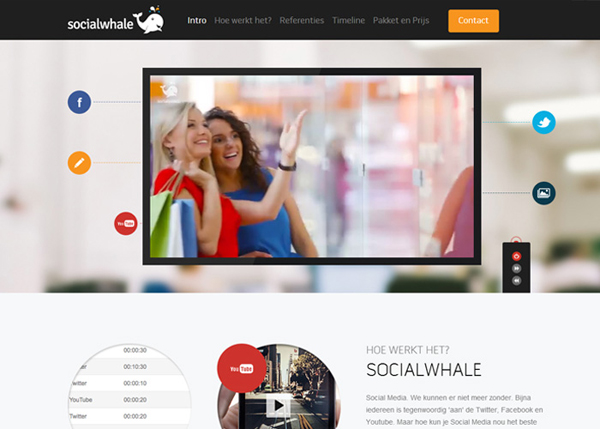 Socialwhale #CSS3 #website #design