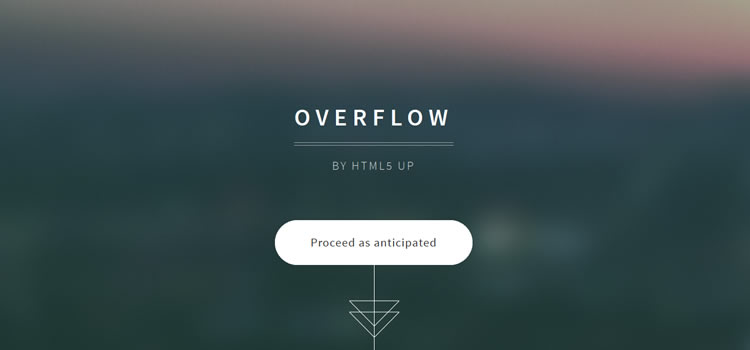 Overflow html css Responsive template web-design free