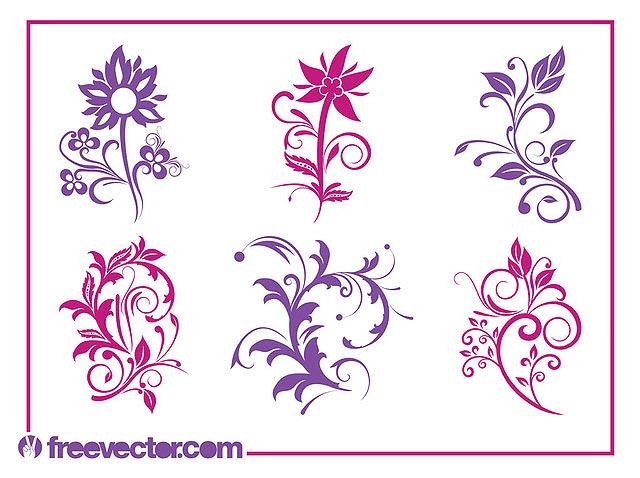 Blooming Flower Pack Silhouettes fresh best free vector packs kits