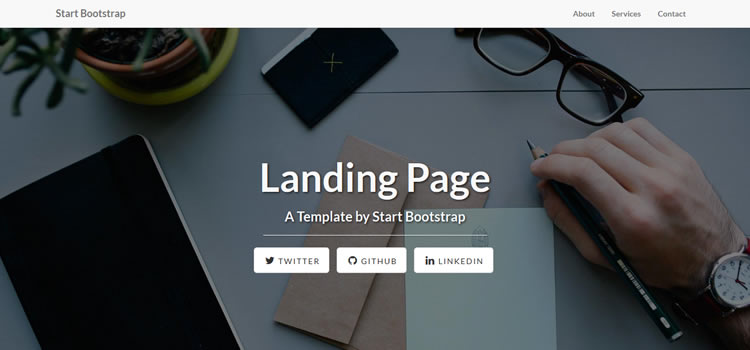 Landing Page html css Responsive template web-design free