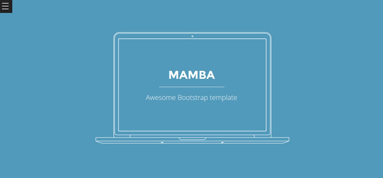 Mamba html css Responsive template web-design free