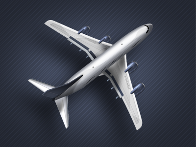 Plane free Pixel Perfect Photoshop Freebie