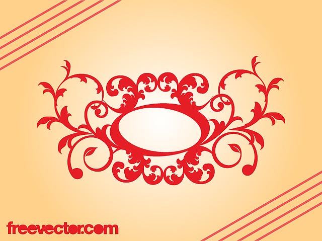 Retro Decorative Floral Scroll fresh best free vector packs kits