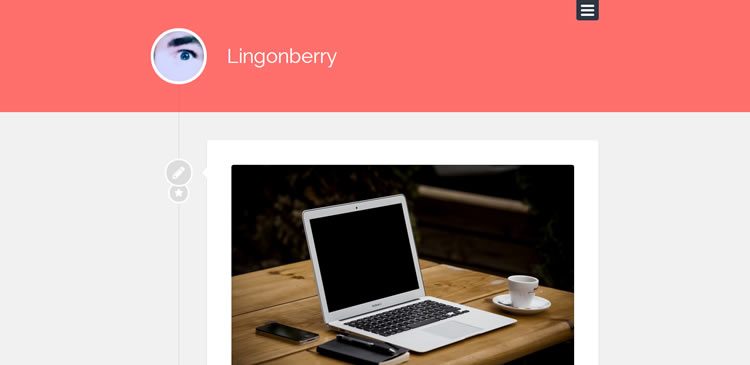 Blogging Lingonberry  responsive free WordPress themes