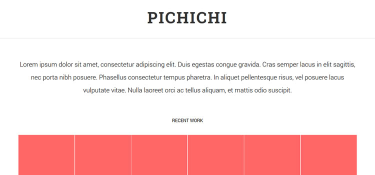 Pichichi css responsive HTML templates web-design free