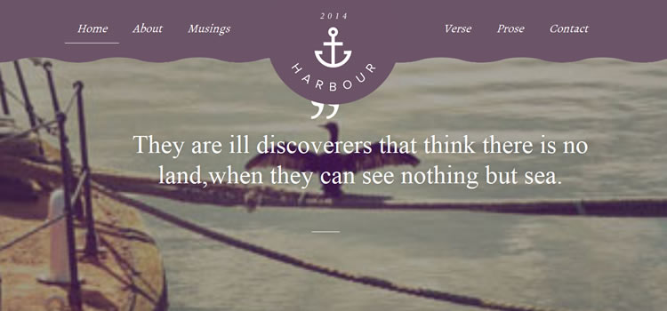 Harbour css responsive HTML templates web-design free