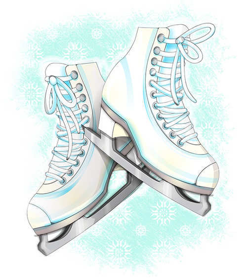 How to Create Ice Skates in a Softly Drawn Vector Style in Illustrator