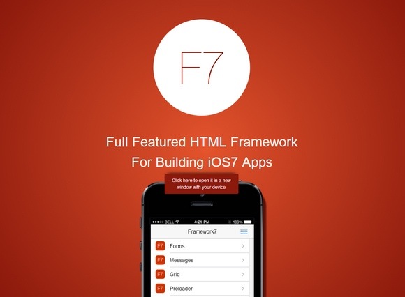 Framework7 – HTML Framework for Building iOS7 Apps