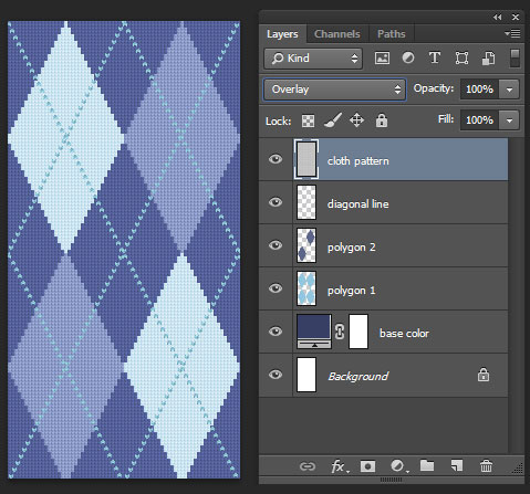 Tutorial Photoshop-Argyle Pattern