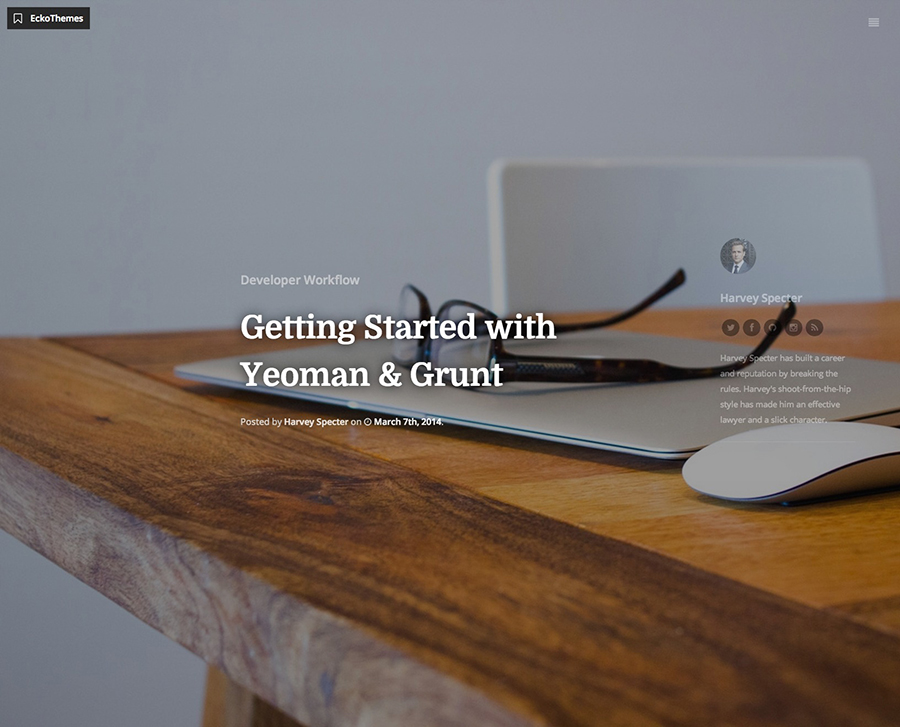 A Collection Of Simplistic & Minimal WordPress Themes